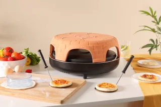 Swiss Pro Terracotta Pizza Oven 6 Persoons