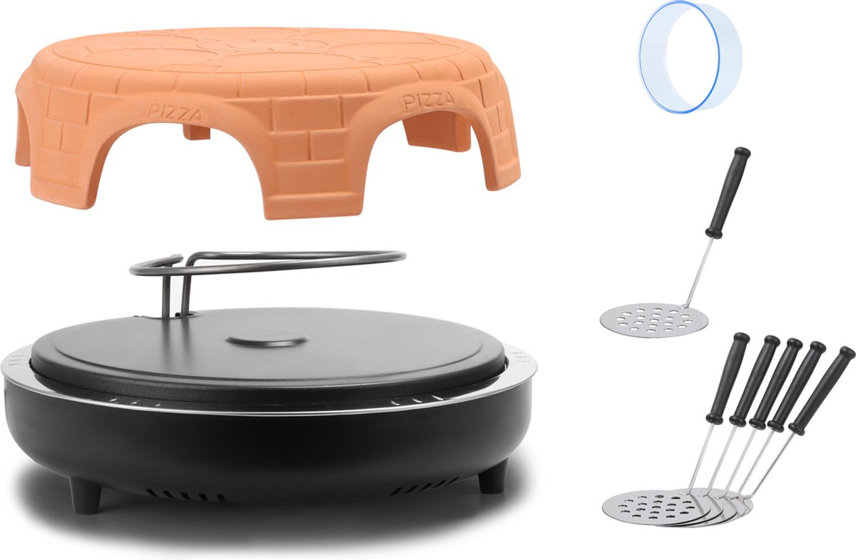Swiss Pro Terracotta Pizza Oven 6 Persoons