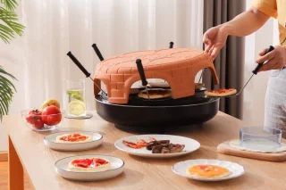 Swiss Pro Terracotta Pizza Oven 6 Persoons