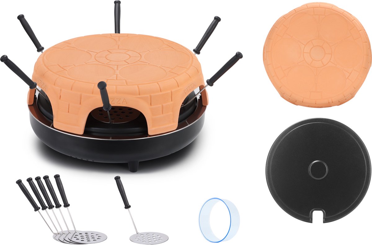 Swiss Pro Terracotta Pizza Oven 6 Persoons