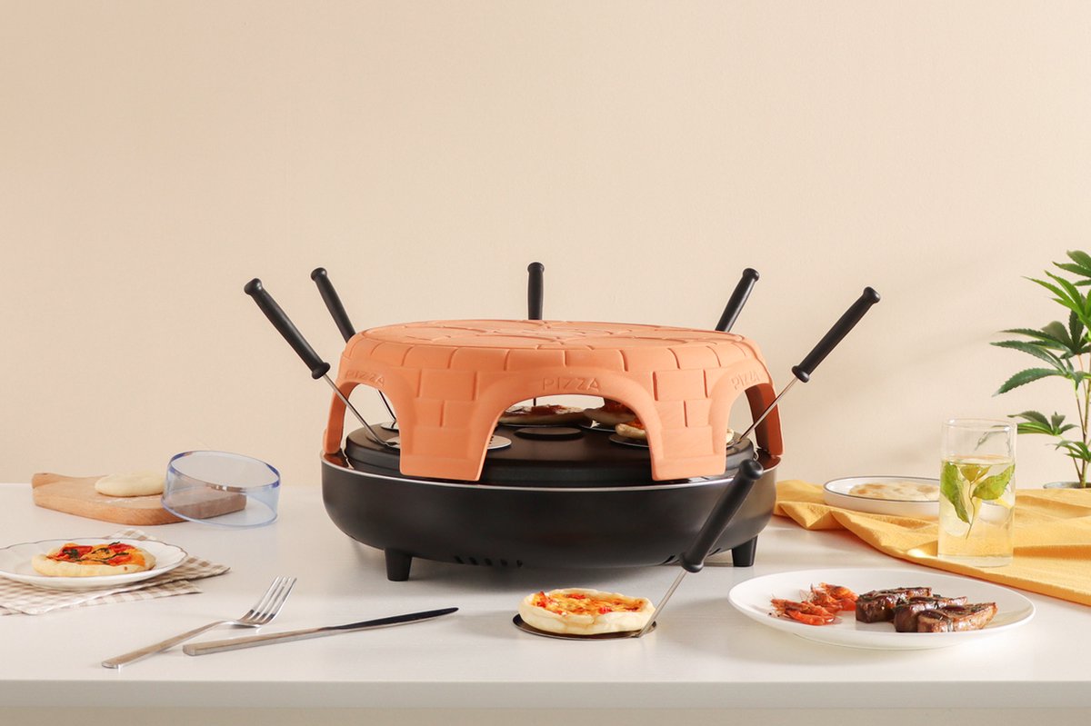 Swiss Pro Terracotta Pizza Oven 6 Persoons