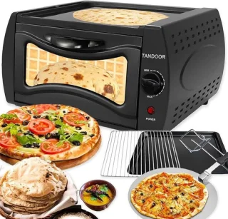 Tandoor mini oven pizzamachine zwart