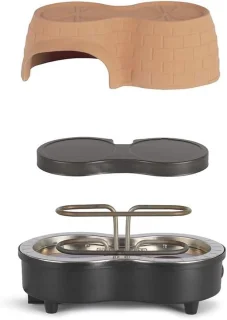 Terracotta mini-pizzaoven set van 2 Ø 11 cm