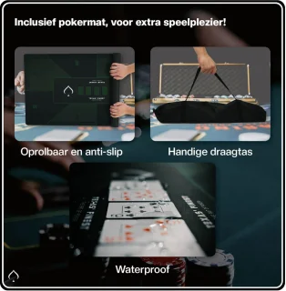 Texas' Finest Kaartschudmachine inclusief Pokermat en Speelkaarten