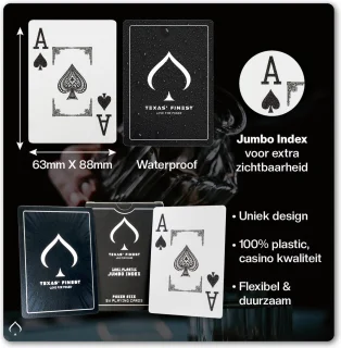 Texas' Finest Kaartschudmachine inclusief Pokermat en Speelkaarten