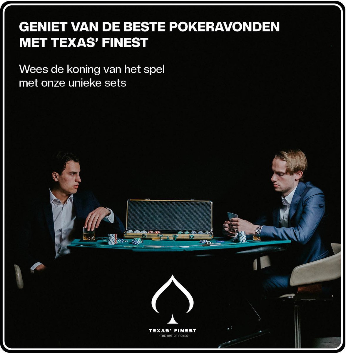 Texas' Finest Kaartschudmachine inclusief Pokermat en Speelkaarten