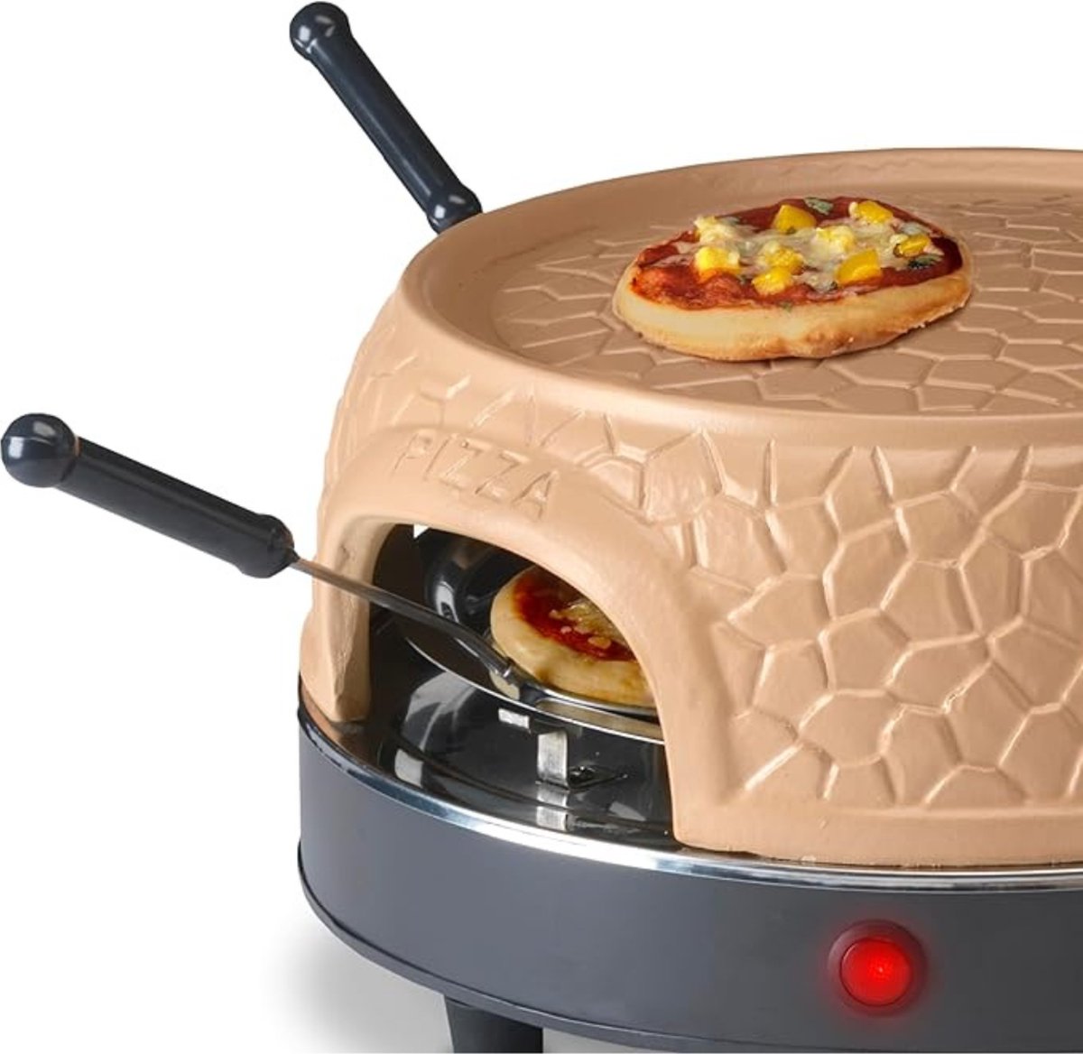 Thuys Luxe Pizzarette 800W voor 4 Personen