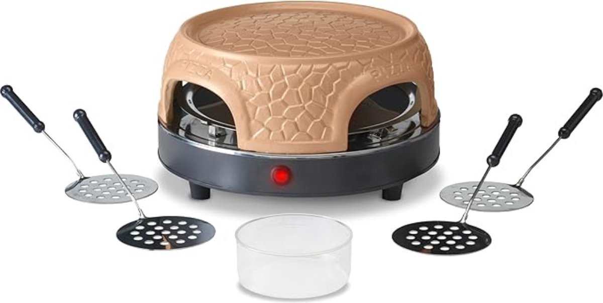 Thuys Luxe Pizzarette 800W voor 4 Personen