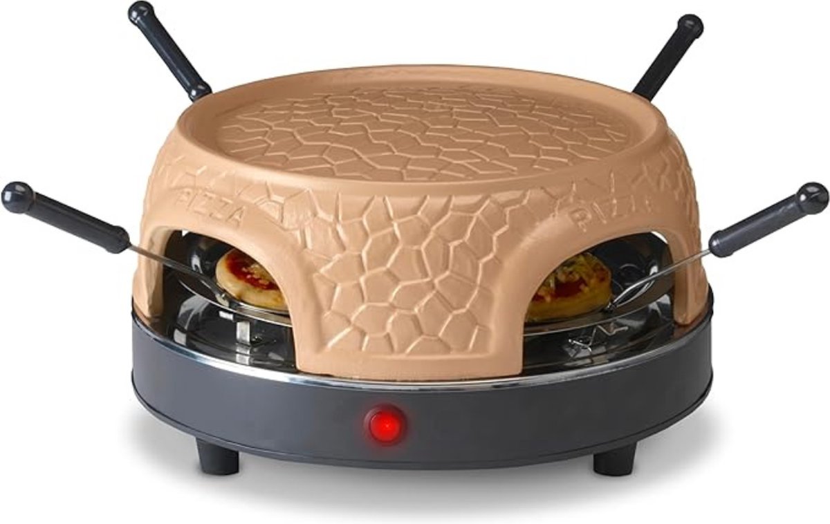 Thuys Luxe Pizzarette 800W voor 4 Personen