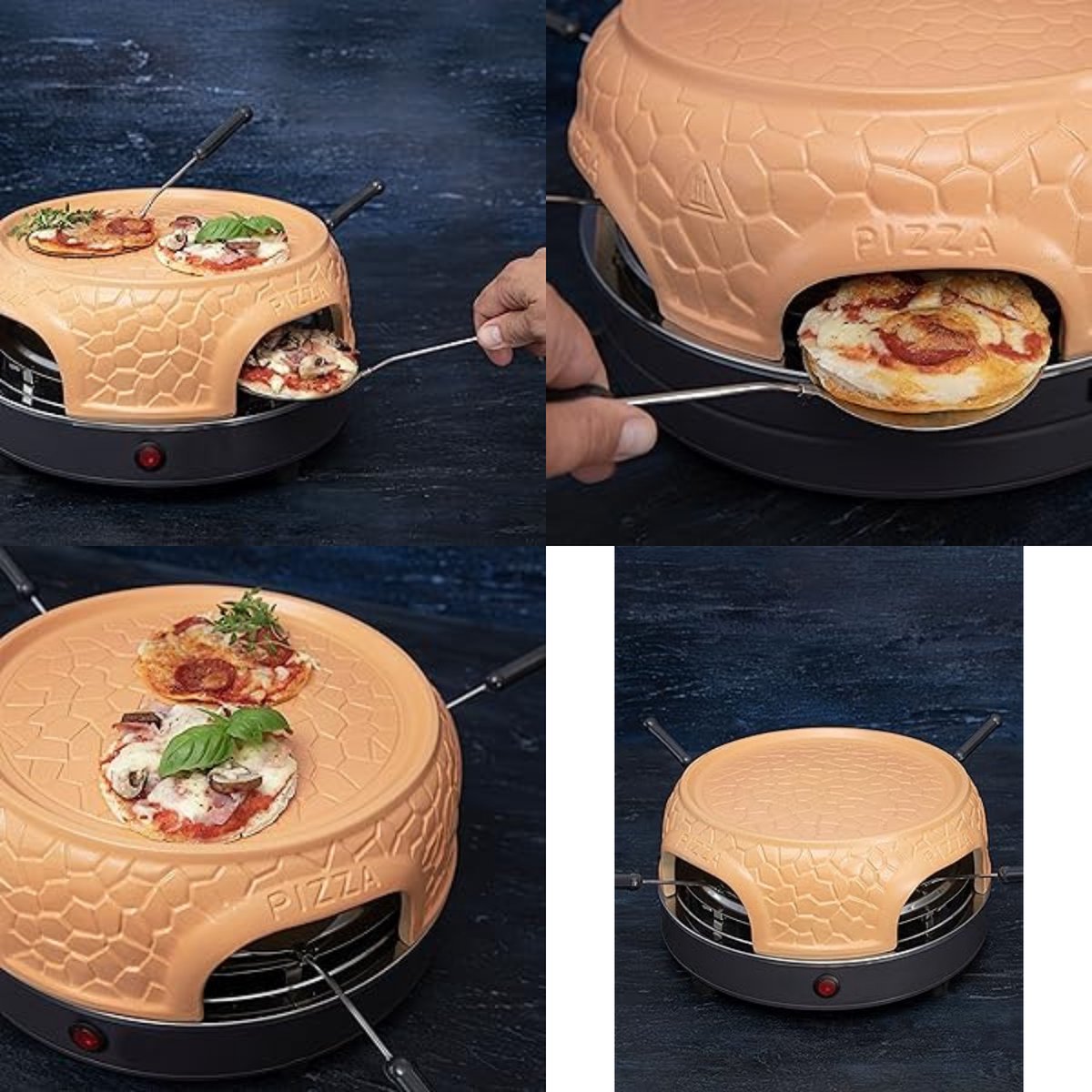 Thuys Luxe Pizzarette 800W voor 4 Personen