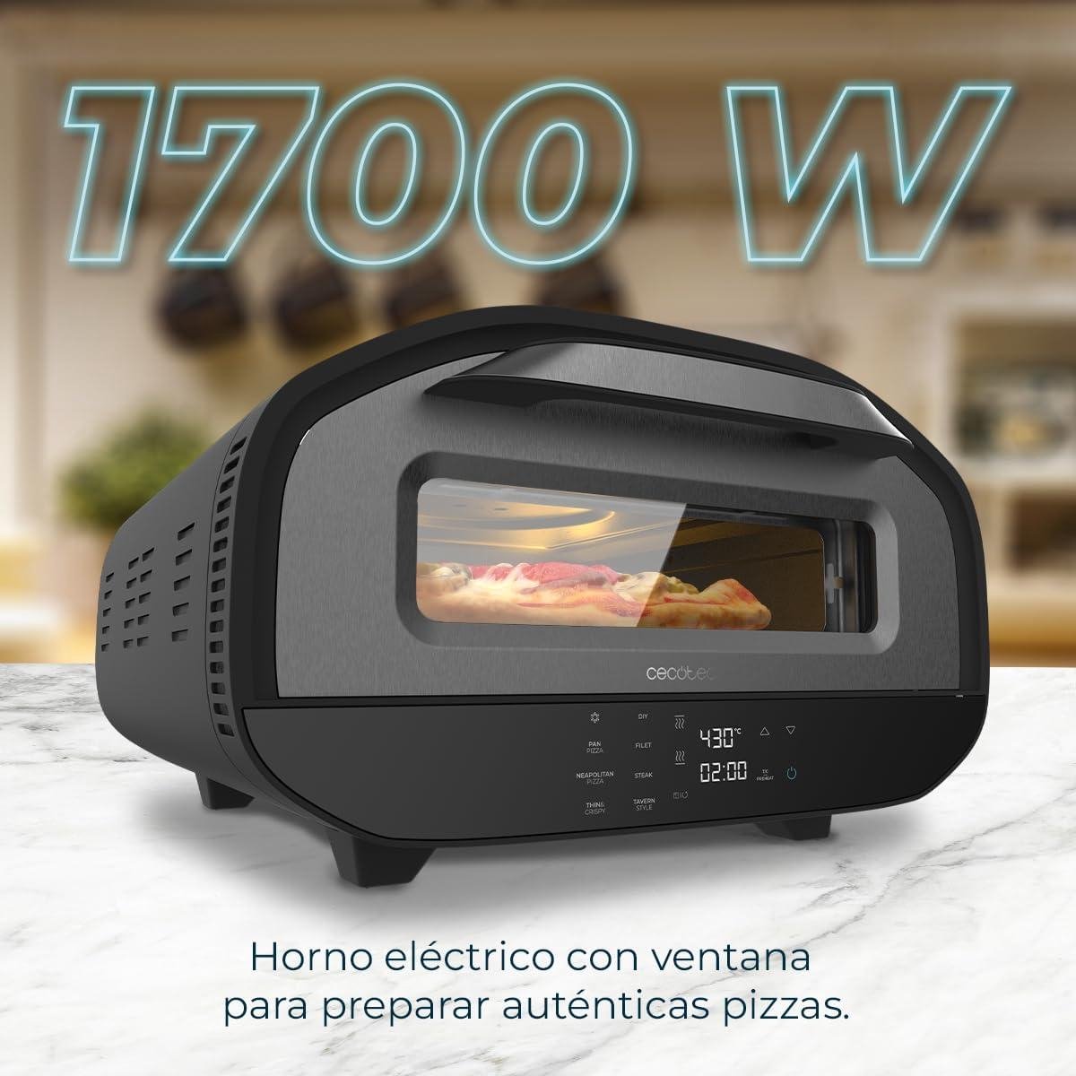 Tifosi Pizzaoven 1700W 12L Gecoat Staal
