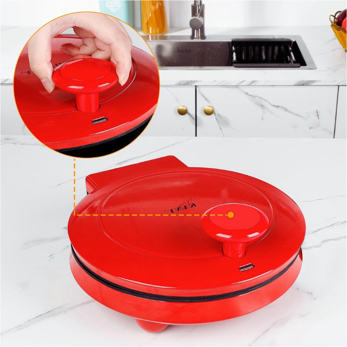 Tristar Elektrische Pizzaoven 08013 Rood