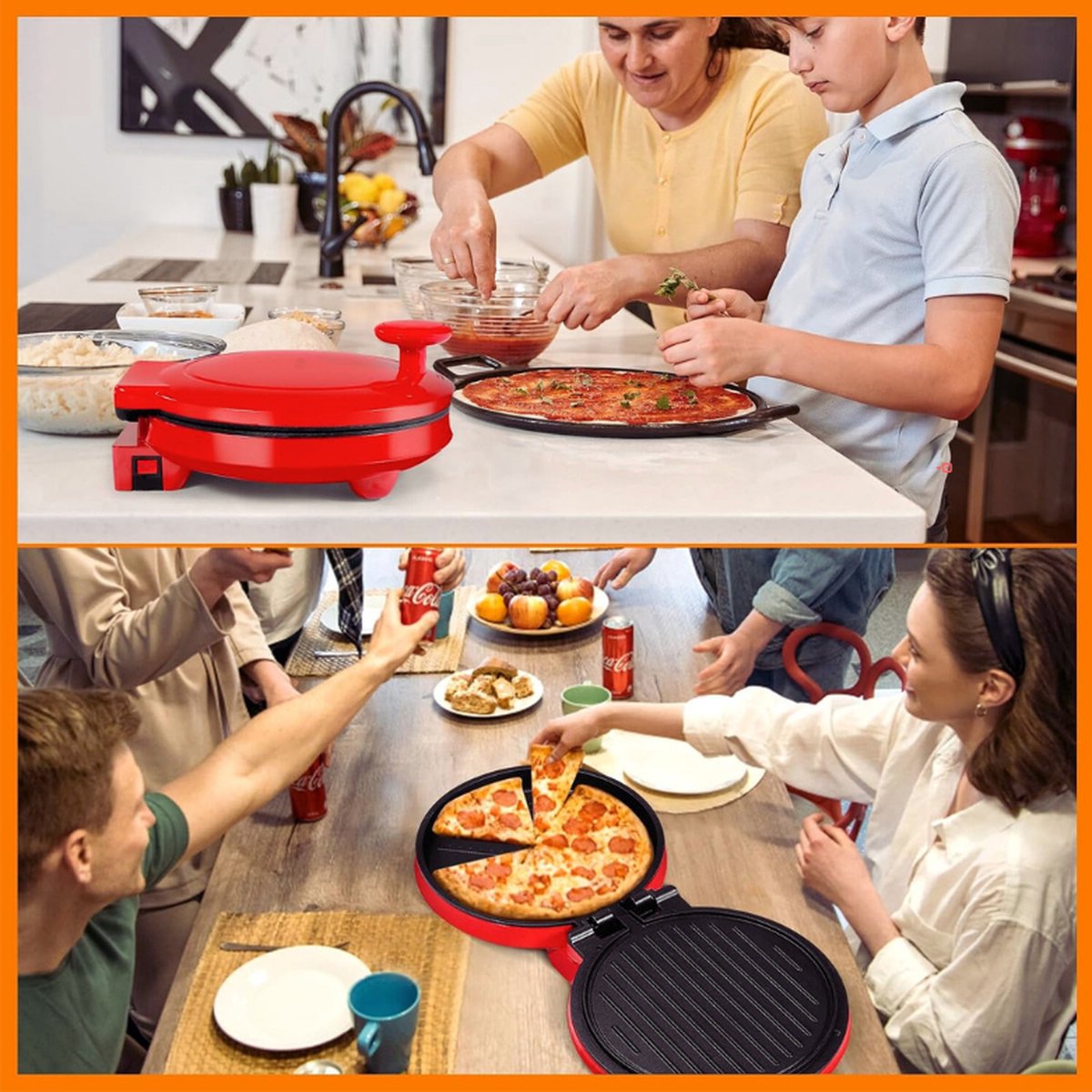 Tristar Elektrische Pizzaoven 08013 Rood