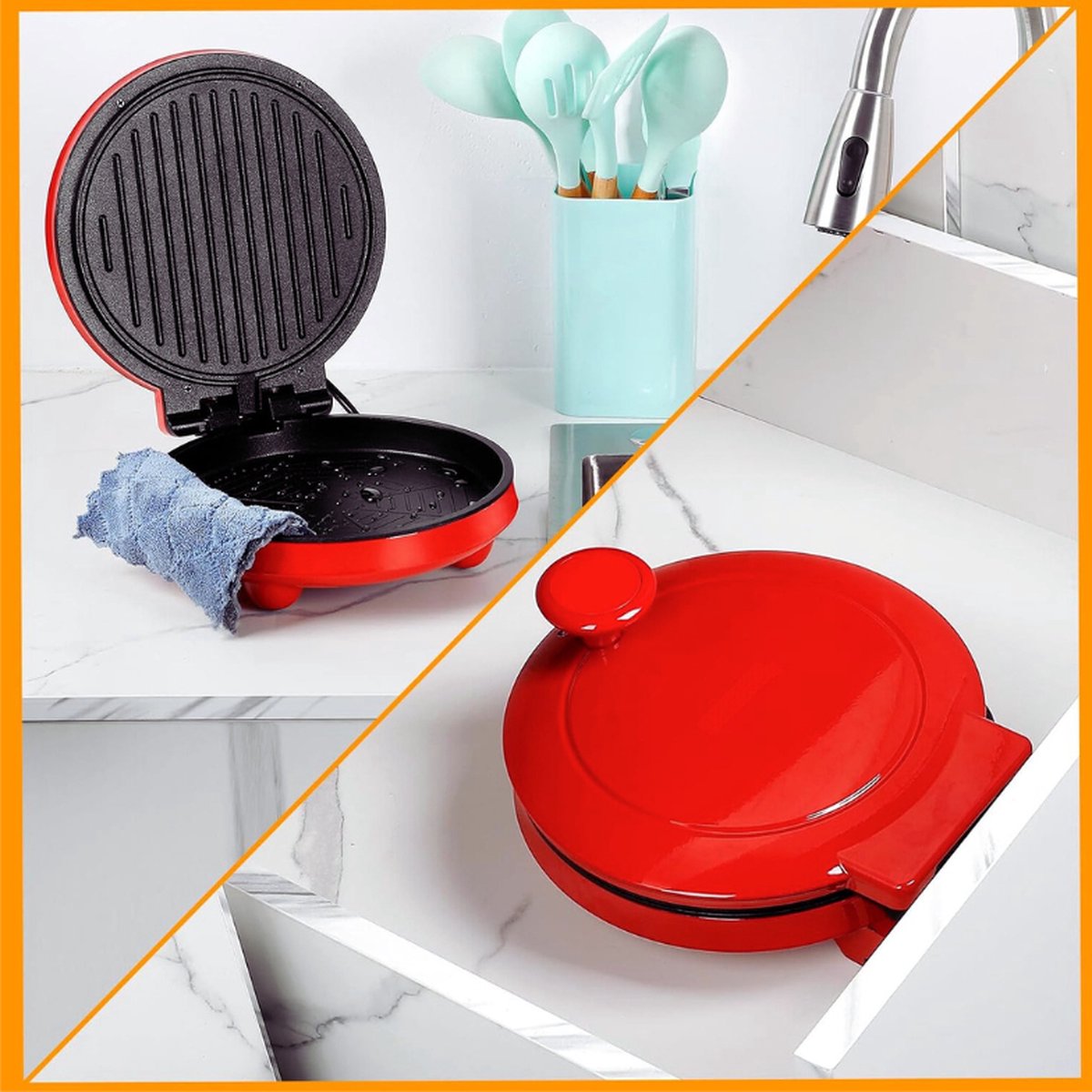 Tristar Elektrische Pizzaoven 08013 Rood