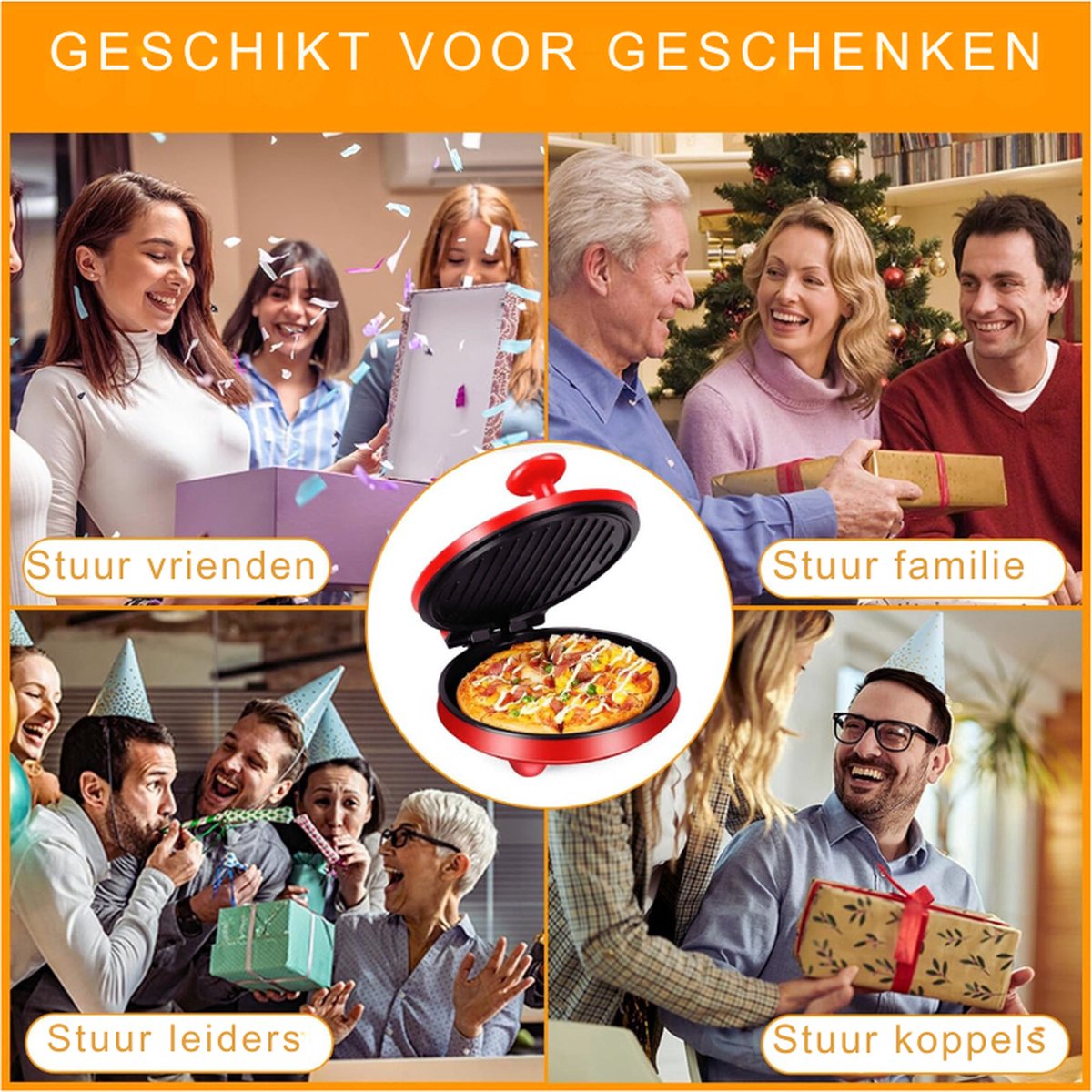 Tristar Elektrische Pizzaoven 08013 Rood