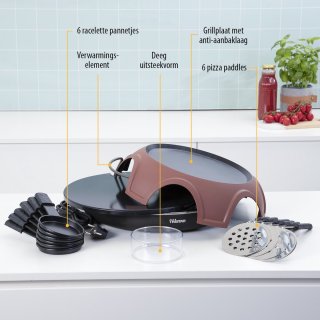 Tristar PZ-9160 Gourmetstel en Pizzamaker Pizza Festa