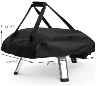 Universeel Pizzaoven Draagtas (stofhoes) Zwart 30x23,5x8,5 inch