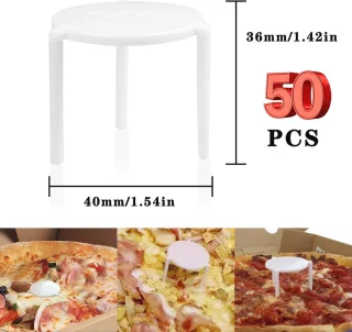 Universeel Pizzasteunen Set - 50 stuks