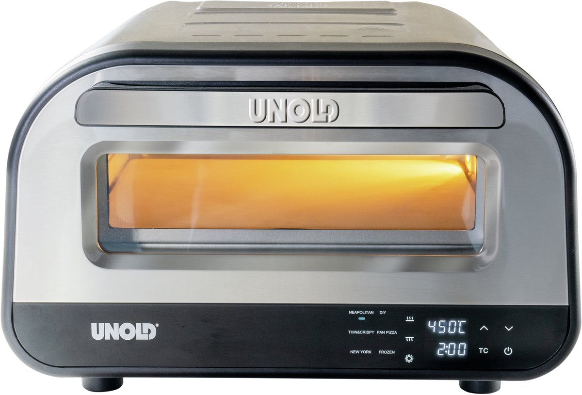 De UNOLD Luigi 68816 pizzaoven 32 cm zilver in één oogopslag