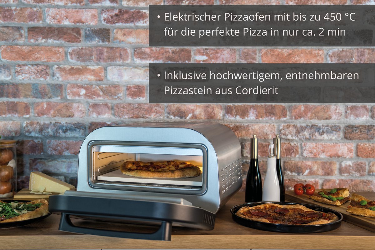 Wat vinden we goed aan de UNOLD Luigi 68816 pizzaoven 32 cm zilver
