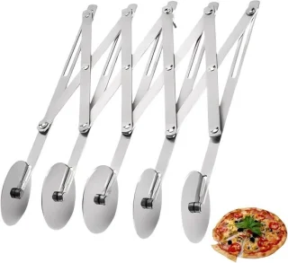 Verstelbare pastacutter met 5 wielen