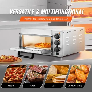 VEVOR Commerciële Elektrische Pizzaoven 51,7 x 47 x 26,6 cm