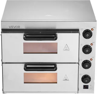 De VEVOR Commerciële Pizzaoven 406 mm Elektrisch in één oogopslag