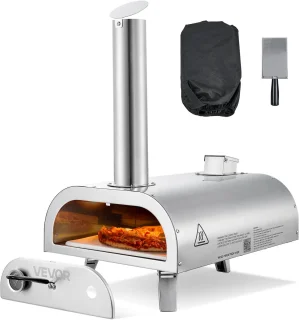 De VEVOR Outdoor 12 Inch Pelletpizzaoven in één oogopslag