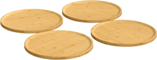 vidaXL Bamboe Pizzaborden 32 cm 2 stuks