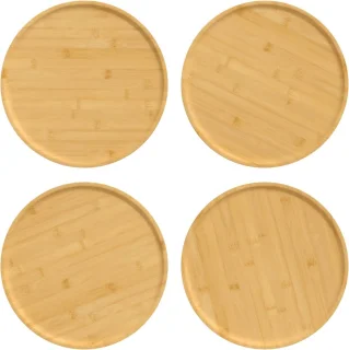 vidaXL Bamboe Pizzaborden 32 cm 2 stuks