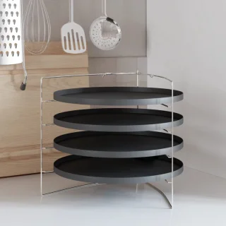 vidaXL Pizzapan Ø 28 cm anti-aanbaklaag