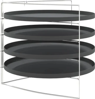 vidaXL Pizzapan Ø 28 cm anti-aanbaklaag