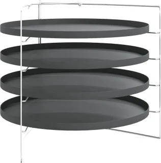vidaXL Pizzapan Ø 28 cm anti-aanbaklaag