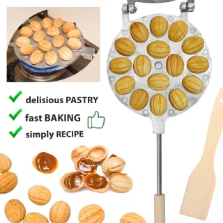 Walnoot Koekjesvormmaker Aluminium 1 Stuk