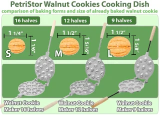 Walnoot Koekjesvormmaker Aluminium 1 Stuk