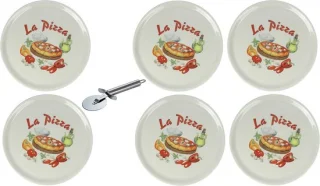 XXL Porseleinen Pizzabord Ø31 cm, 6-delig