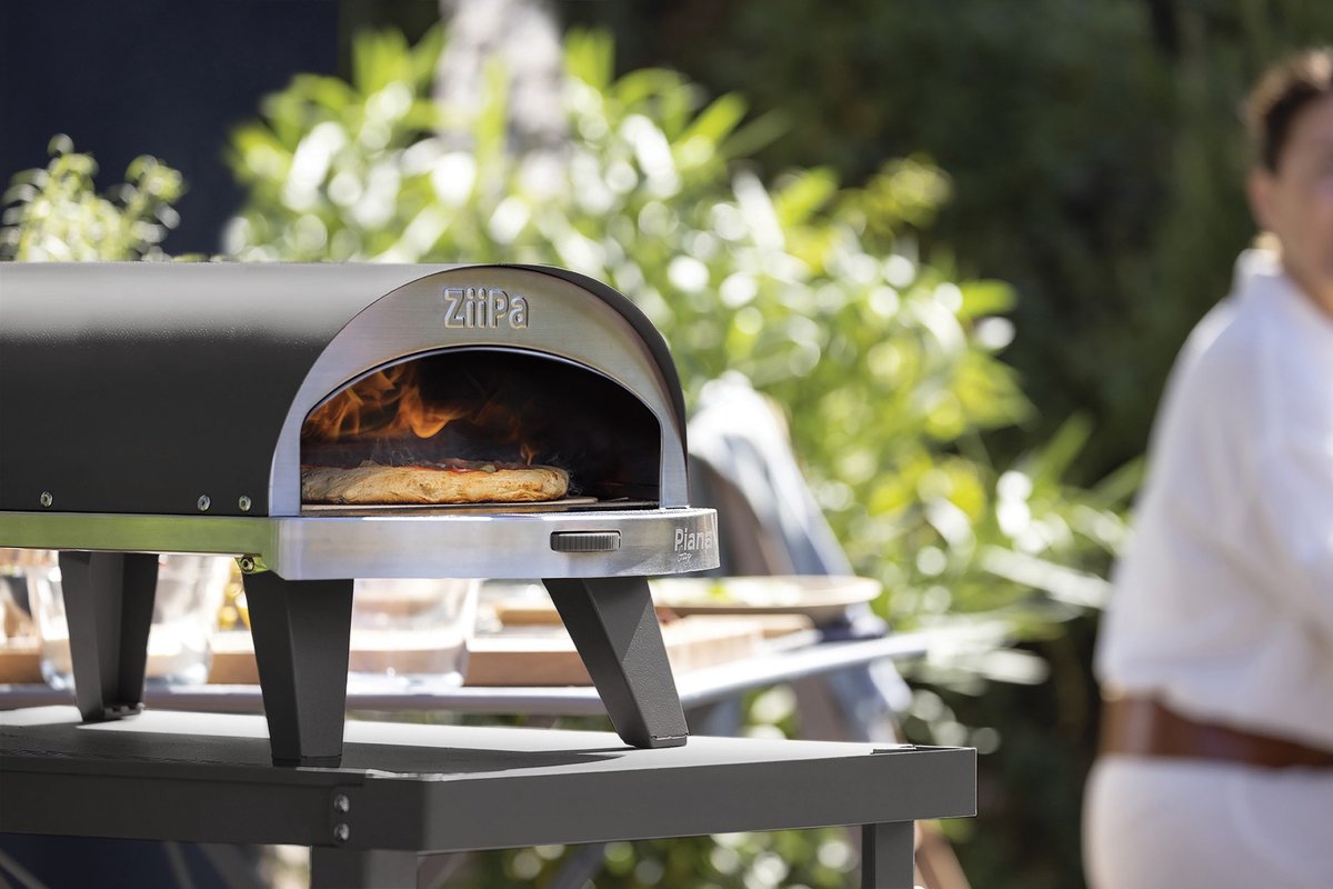 Ziipa Piana Gaz Ardoise Gas Pizzaoven 67x40x28 cm