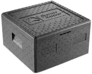 Zwarte thermobox voor pizza 21,5 liter
