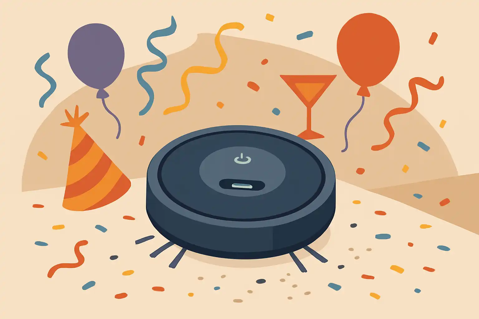 Feesten zonder stress: zo zet je je robotstofzuiger slim in voor een snelle na-schoonmaak