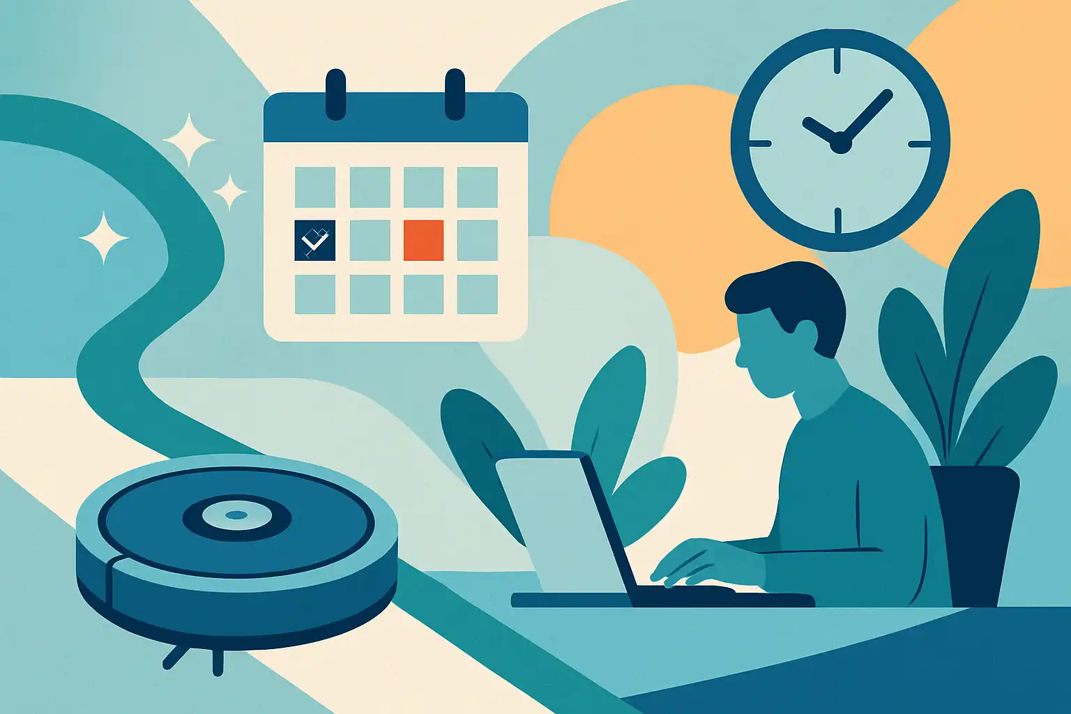 Zo gebruik je je robotstofzuiger tijdens thuiswerken: schema's en gewoontes voor een productieve, schone werkdag