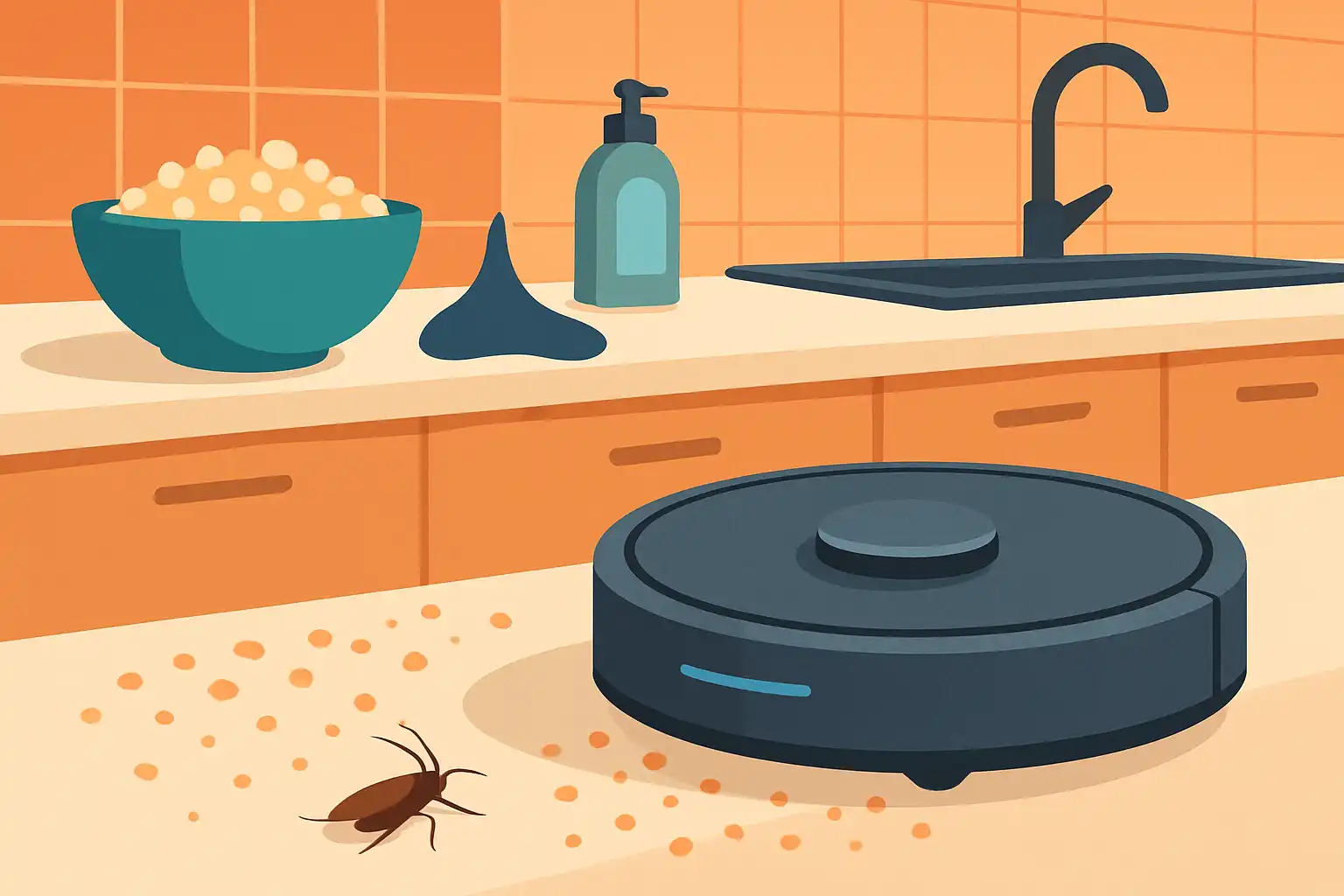 Zo hou je je keuken hygiënisch met een robotstofzuiger: omgaan met kruimels, plakkerige resten en ongedierte