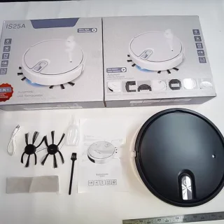 Robotstofzuiger met dweilfunctie - Robot Vacuum - 1500 Pa Zuigkracht, op te laden via USB - veegt - Zuig - dweilen en sproeibevochtigen 5 - in -1 handige reiniger