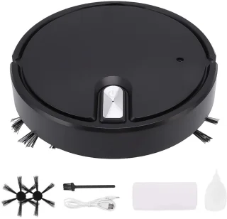 Robotstofzuiger met dweilfunctie - Robot Vacuum - 1500 Pa Zuigkracht, op te laden via USB - veegt - Zuig - dweilen en sproeibevochtigen 5 - in -1 handige reiniger