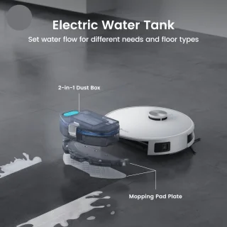 Robotstofzuiger – Dweilrobot – Stofzuigrobot – Automatische Stofzuiger – Schoonmaakrobot – 4000Pa Zuigkracht – Dual Power Batterij & Netstroom