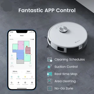 Robotstofzuiger – Dweilrobot – Stofzuigrobot – Automatische Stofzuiger – Schoonmaakrobot – 4000Pa Zuigkracht – Dual Power Batterij & Netstroom
