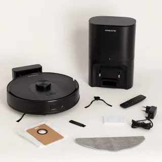 CREATE - Slimme robotstofzuiger en dweilrobot met optionele zelfledigende basis 5000Pa - NETBOT LS50