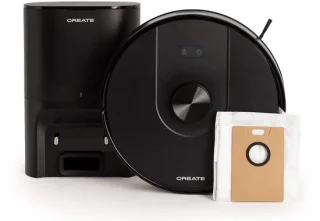 CREATE - Slimme robotstofzuiger en dweilrobot met optionele zelfledigende basis 5000Pa - NETBOT LS50