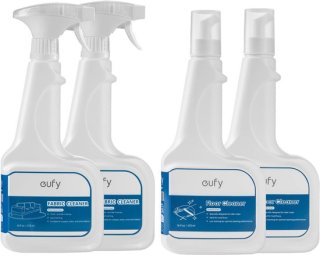 eufy Reinigingsset – 2x Fabric Cleaner (Stofreiniger) + 2x Floor Cleaning Solution (Vloerreiniger), 473 ml – Totaal 4 flessen – Compatibel met eufy Omni E28 review