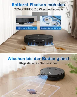 Ecovacs Deebot T50 Pro Omni Gen 2 0,26 l Stofzak Zwart