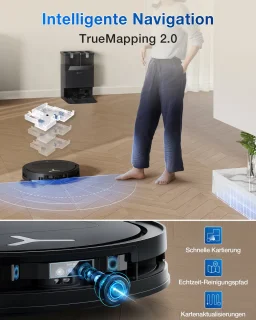 Ecovacs Deebot T50 Pro Omni Gen 2 0,26 l Stofzak Zwart